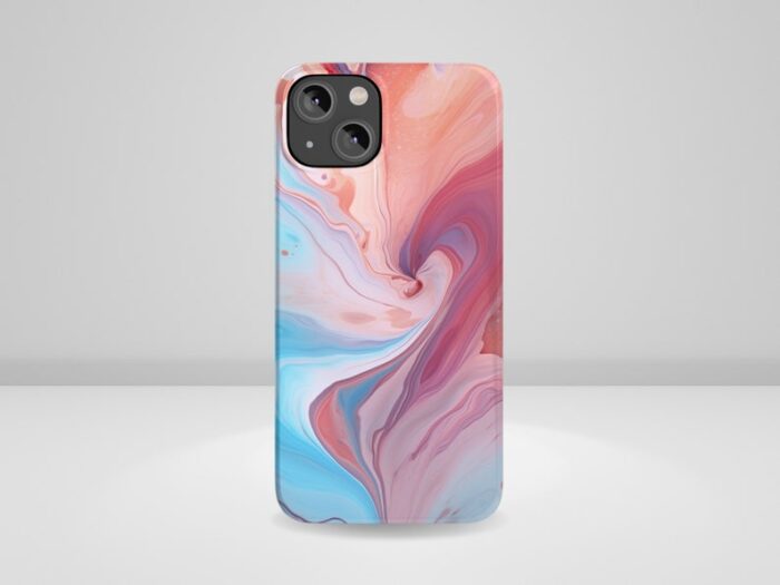 Abstract Pastel Phone Case - Image 3