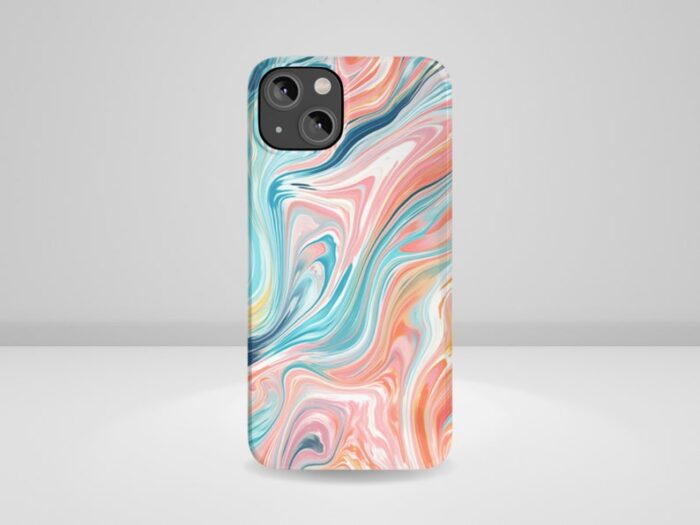 Abstract Pastel Phone Case - Image 6