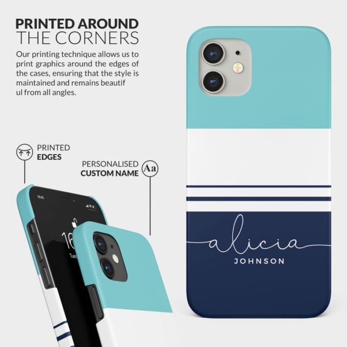 Striped Pastel Stripes Colourful Lines Custom Phone Case - Image 6